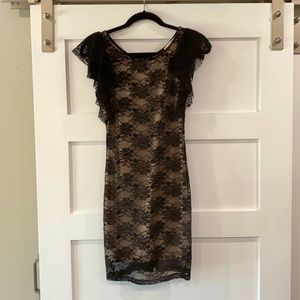 Lush Black Lace Dress